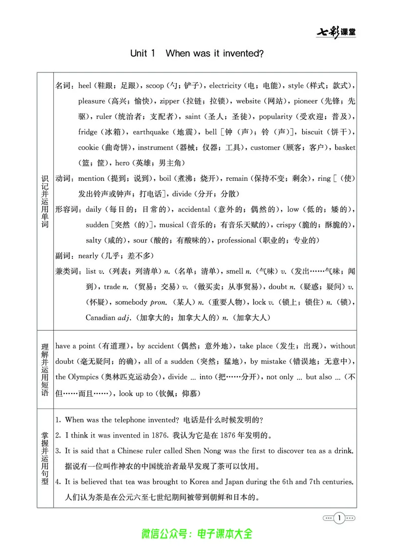 《英语鲁教版9a预习卡_初中《预习卡》_初中英语_初中英语预习卡(鲁教版)》第2页预览