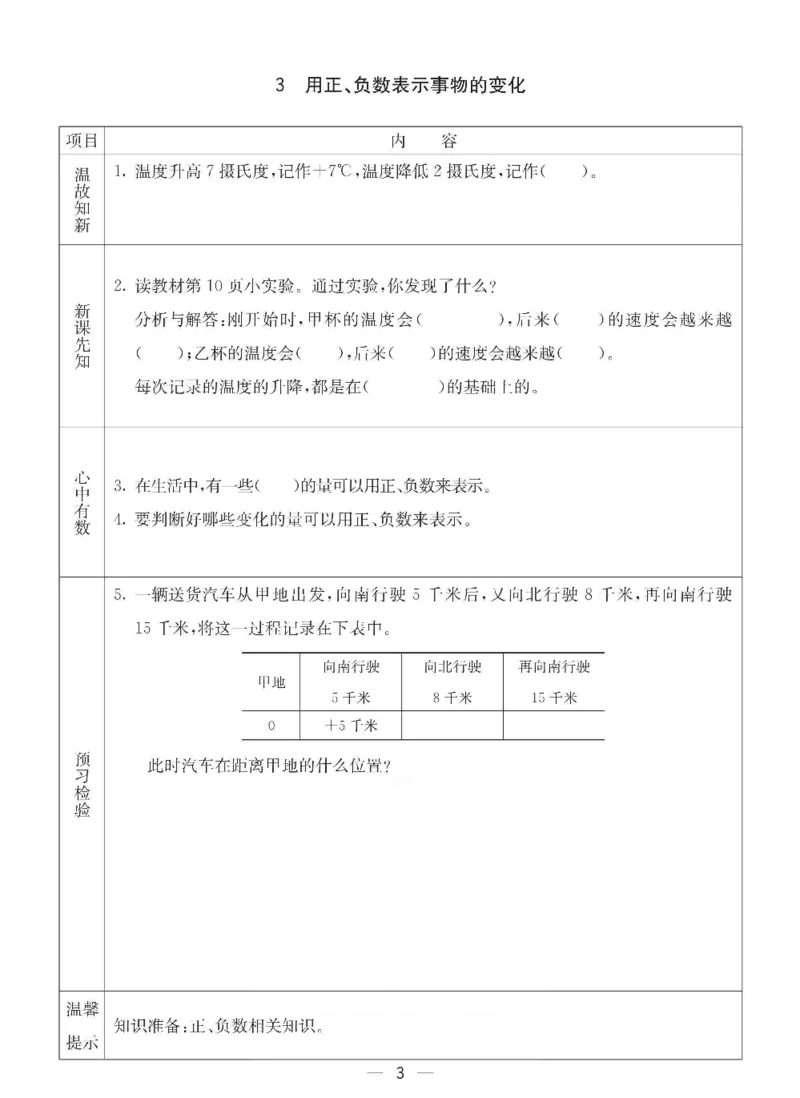 《六年级（下）数学预习卡《冀教版》_赠送2026小学1-6年级资料合集(按需自取)_六年级_六年级（下）数学预习卡《冀教版》》第3页预览