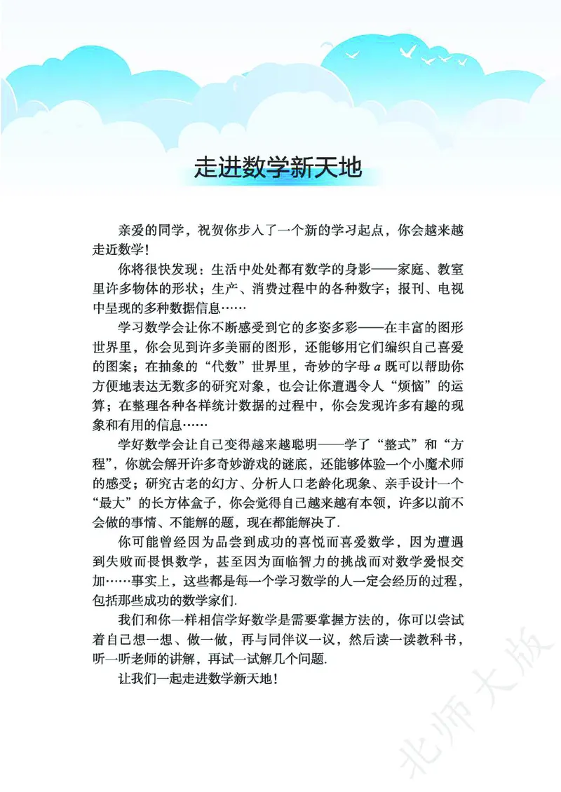 《数学北师大7A_初中数学_北师大》第3页预览