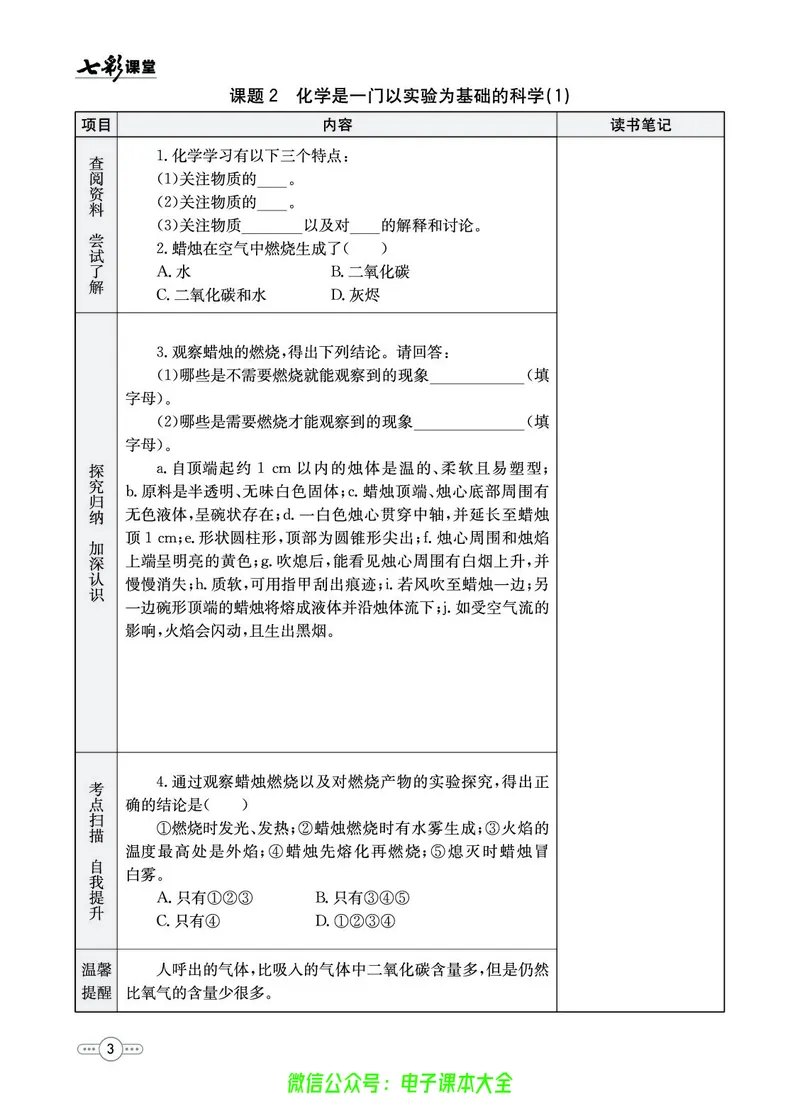 《化学预习卡9a_初中《预习卡》_初中化学》第4页预览