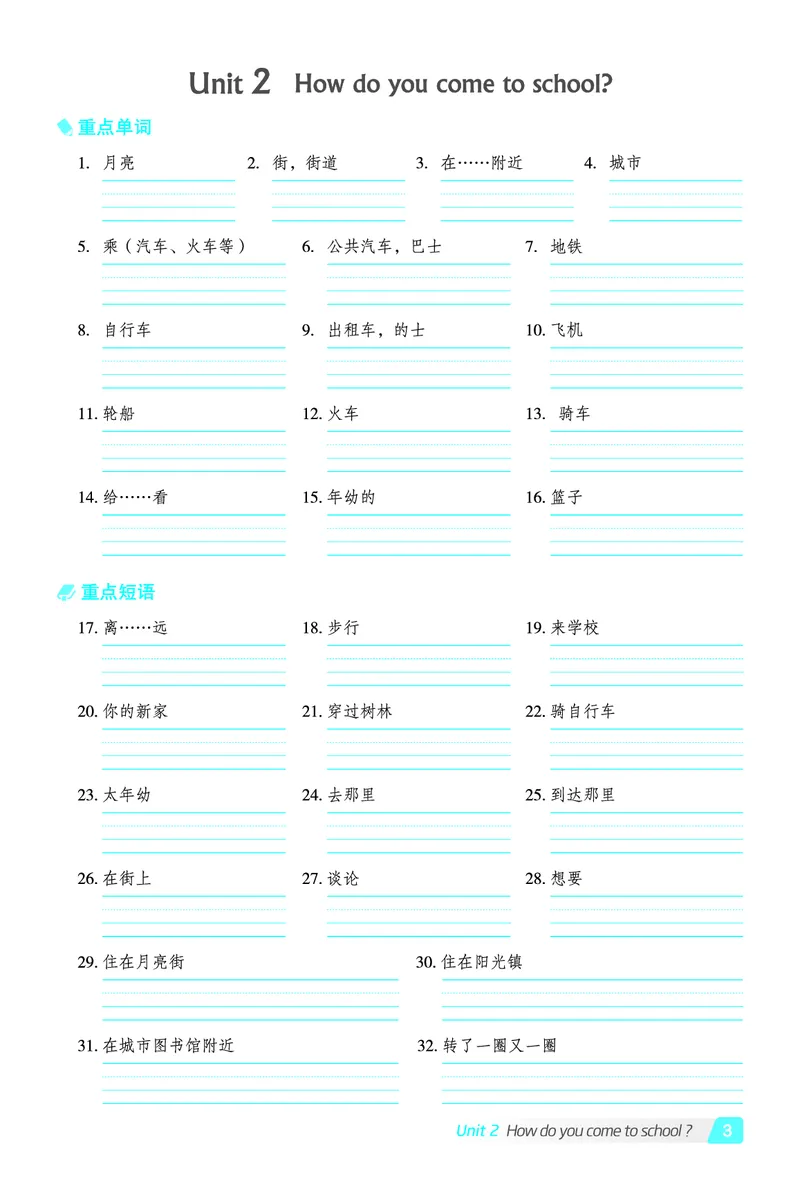 《五年级（下）英语基础默写本《外研版》_赠送2026小学1-6年级资料合集(按需自取)_五年级》第3页预览
