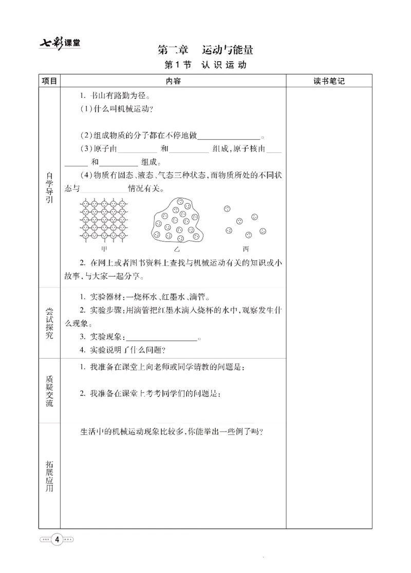 《物理教科版8a预习卡_初中《预习卡》_初中物理_教科版》第5页预览