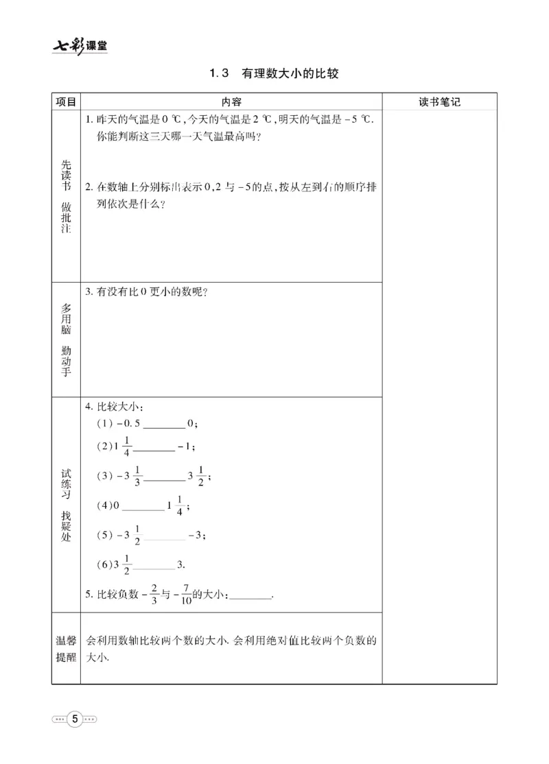 《数学湘教版7a预习卡_初中《预习卡》_初中数学_初中数学预习卡（湘教版）》第6页预览