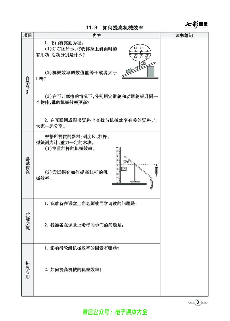 《物理沪粤版9a预习卡_初中《预习卡》_初中物理_沪粤版》第4页预览