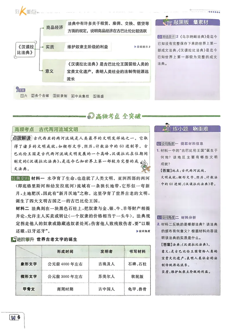 《2026《初中必刷题•历史》9上狂K重点_初中全科目同步习题+精品试卷（7-9年级）_25秋初中历史《同步习题+精品试卷》_上册_《初中必刷题》2025秋》第9页预览