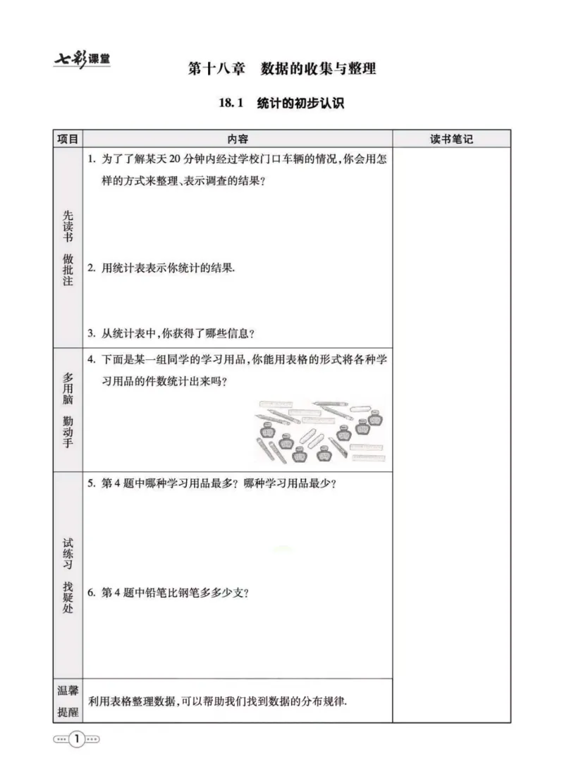 《八年级下册数学冀教版预习卡_初中《预习卡》_初中数学_初中数学预习卡（冀教版）》第2页预览