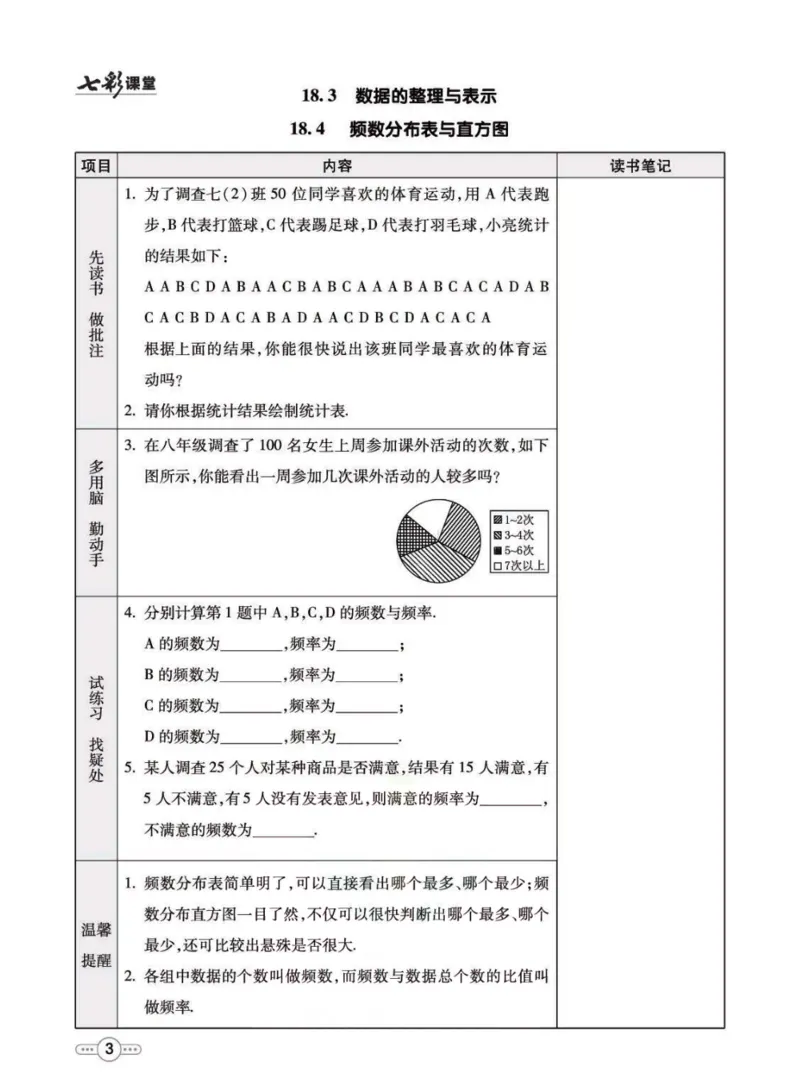 《八年级下册数学冀教版预习卡_初中《预习卡》_初中数学_初中数学预习卡（冀教版）》第4页预览