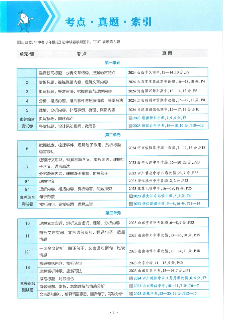 《53-初中同步-8上-语文人教版全练版_初中全科目同步习题+精品试卷（7-9年级）_25秋初中语文《同步习题+精品试卷》_初中语文试卷7-9年级上册(1)_《全练版》2024秋新教材》第8页预览