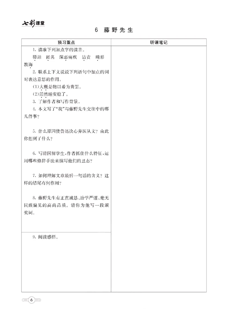 《统编版语文八年级上册预习卡_初中《预习卡》_初中语文》第7页预览