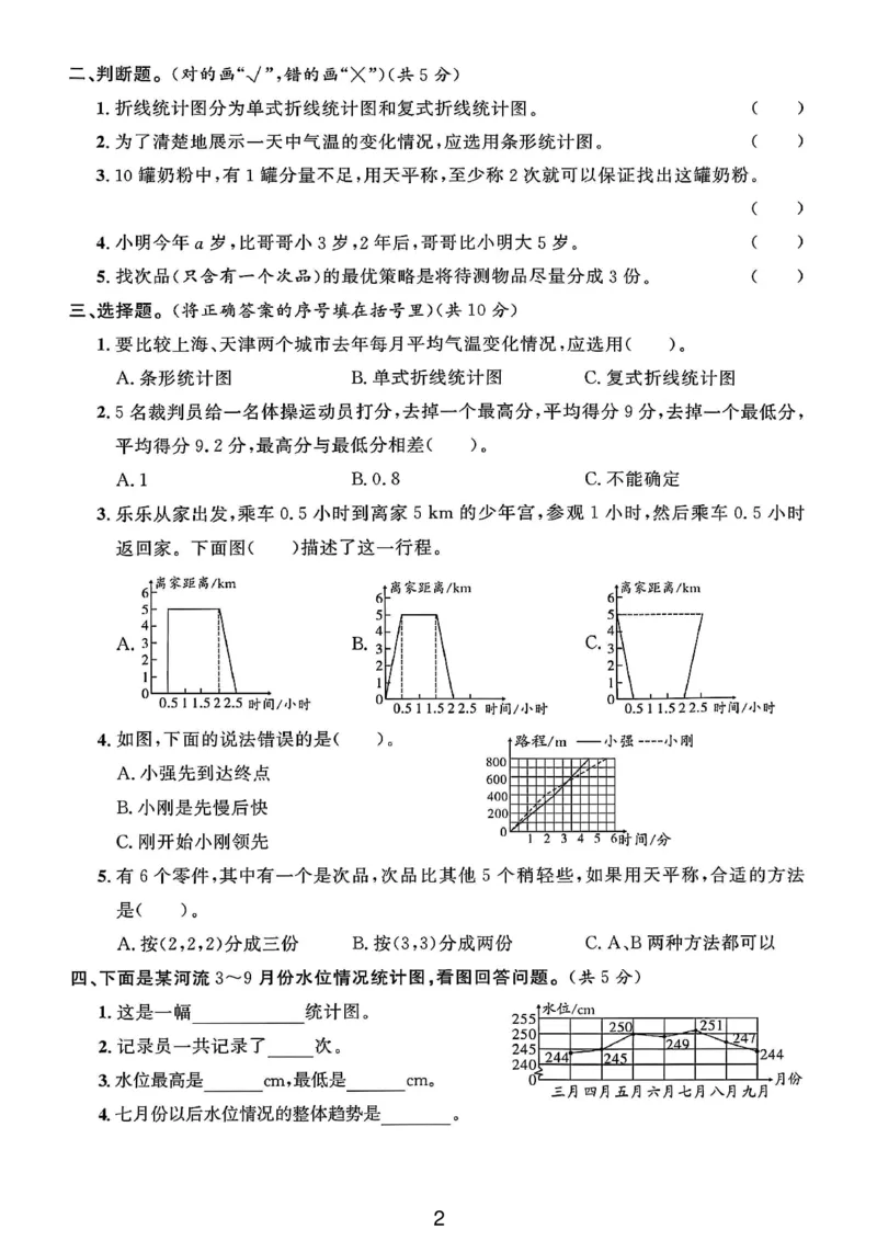 《五年级（下）数学第七、八单元素养评估卷《人教版》_赠送2026小学1-6年级资料合集(按需自取)_五年级_五年级（下）数学第七、八单元素养评估卷《人教版》》第2页预览