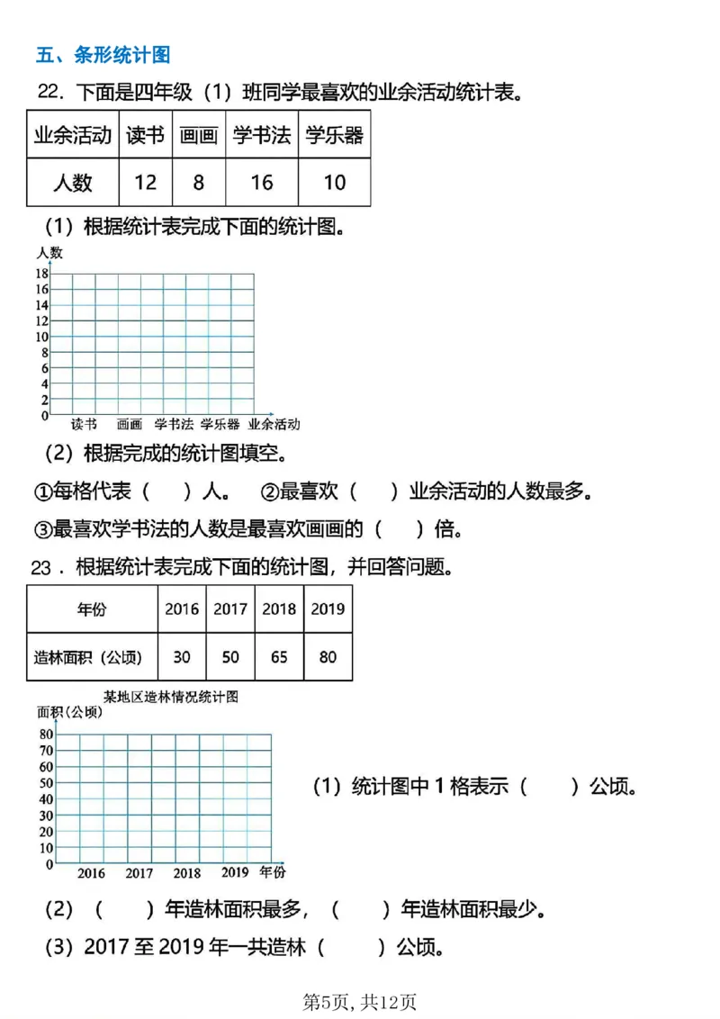 《四年级（上）数学期末常考易错应用题专项练习_赠送2026小学1-6年级资料合集(按需自取)_四年级_四年级（上）数学期末常考易错应用题专项练习》第5页预览