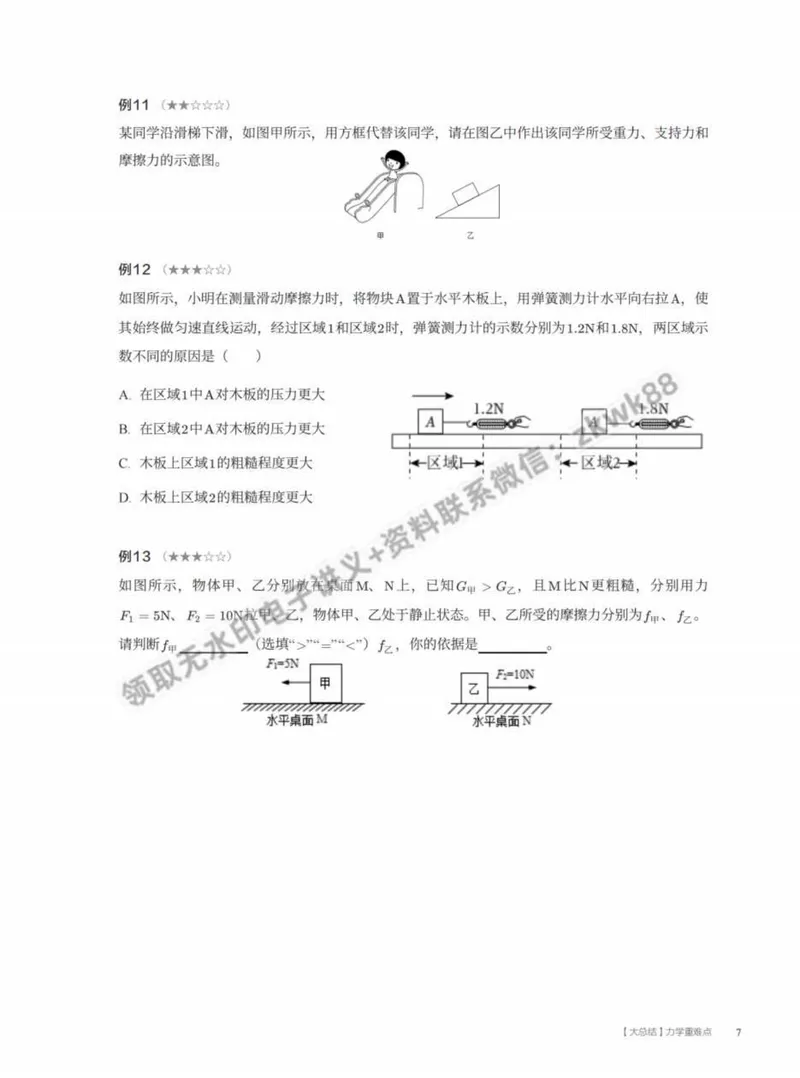 《15.大总结力学重难点_2025初二网课_25初二物理_25初二刘怡物理（作业帮）_春季上-寒假班A+_课堂笔记》第7页预览