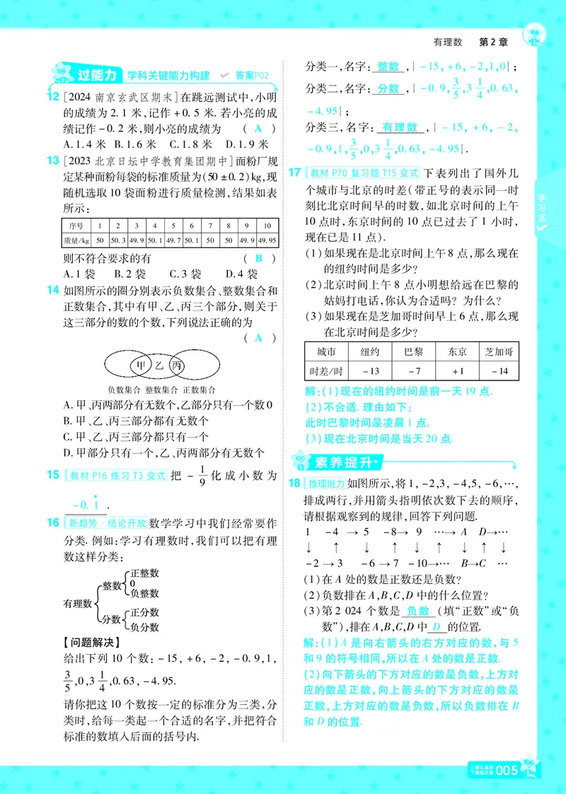 《苏科七上数学教用主书+目录_初中各科各版本一遍过7-9年级上册_一遍过初中数学_一遍过初中数学苏科25年上册7》第8页预览