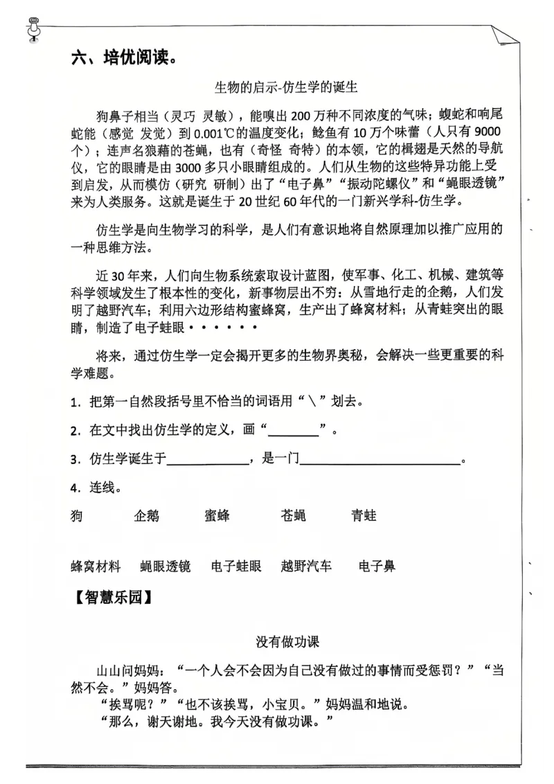 《四年级（上）语文寒假作业_赠送2026小学1-6年级资料合集(按需自取)_四年级_四年级（上）语文寒假作业》第8页预览