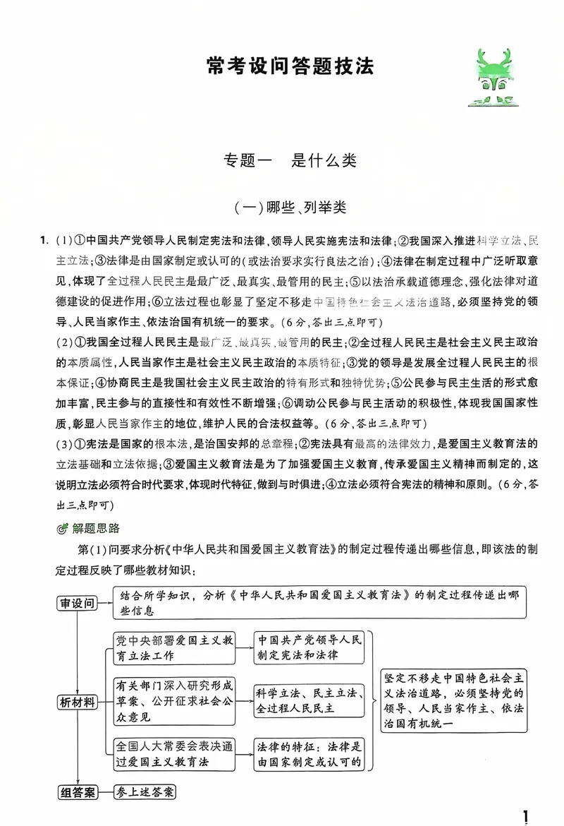 《2025《大题提分技法•初中道德与法治》答案_初中全科目同步习题+精品试卷（7-9年级）_25秋初中道法《同步习题+精品试卷》_初中道法7-9年级上册试卷(1)_《提分技法》2024秋》第2页预览