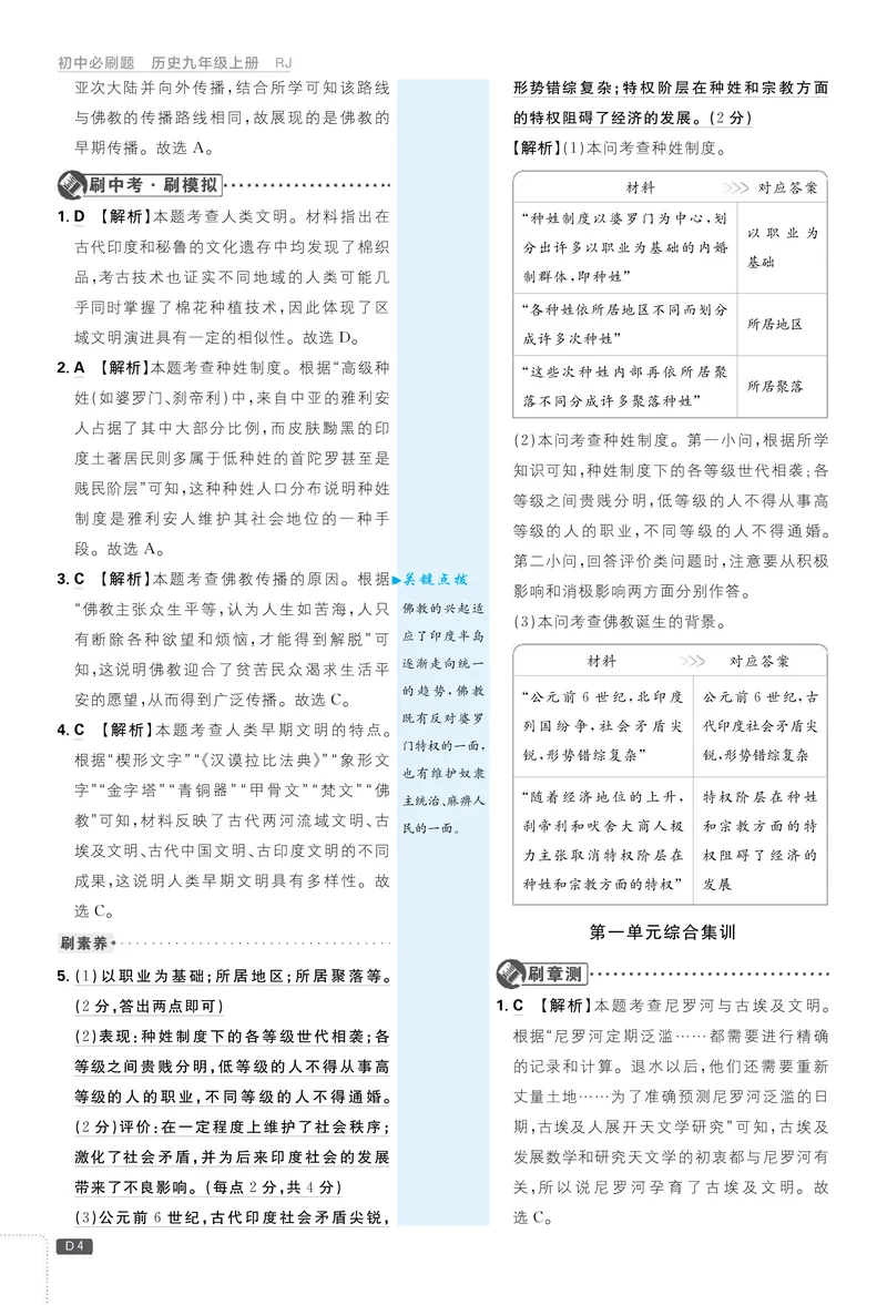 《2026《初中必刷题•历史》9上详答详析_初中全科目同步习题+精品试卷（7-9年级）_25秋初中历史《同步习题+精品试卷》_上册_《初中必刷题》2025秋》第5页预览