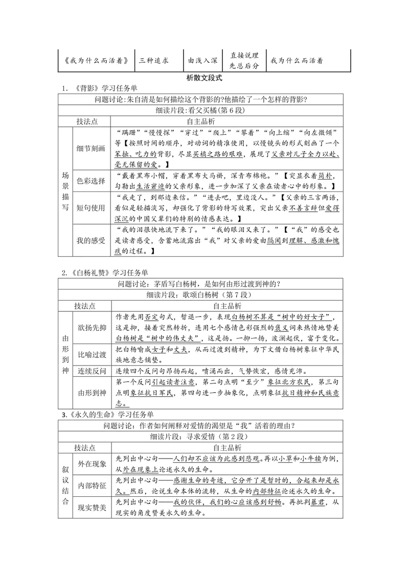 《初中语文八年级上册第四单元作业设计_1答案_初中全科目同步习题+精品试卷（7-9年级）_25秋初中语文《同步习题+精品试卷》_初中语文试卷7-9年级上册(1)_《优秀作业单》_八年级》第2页预览