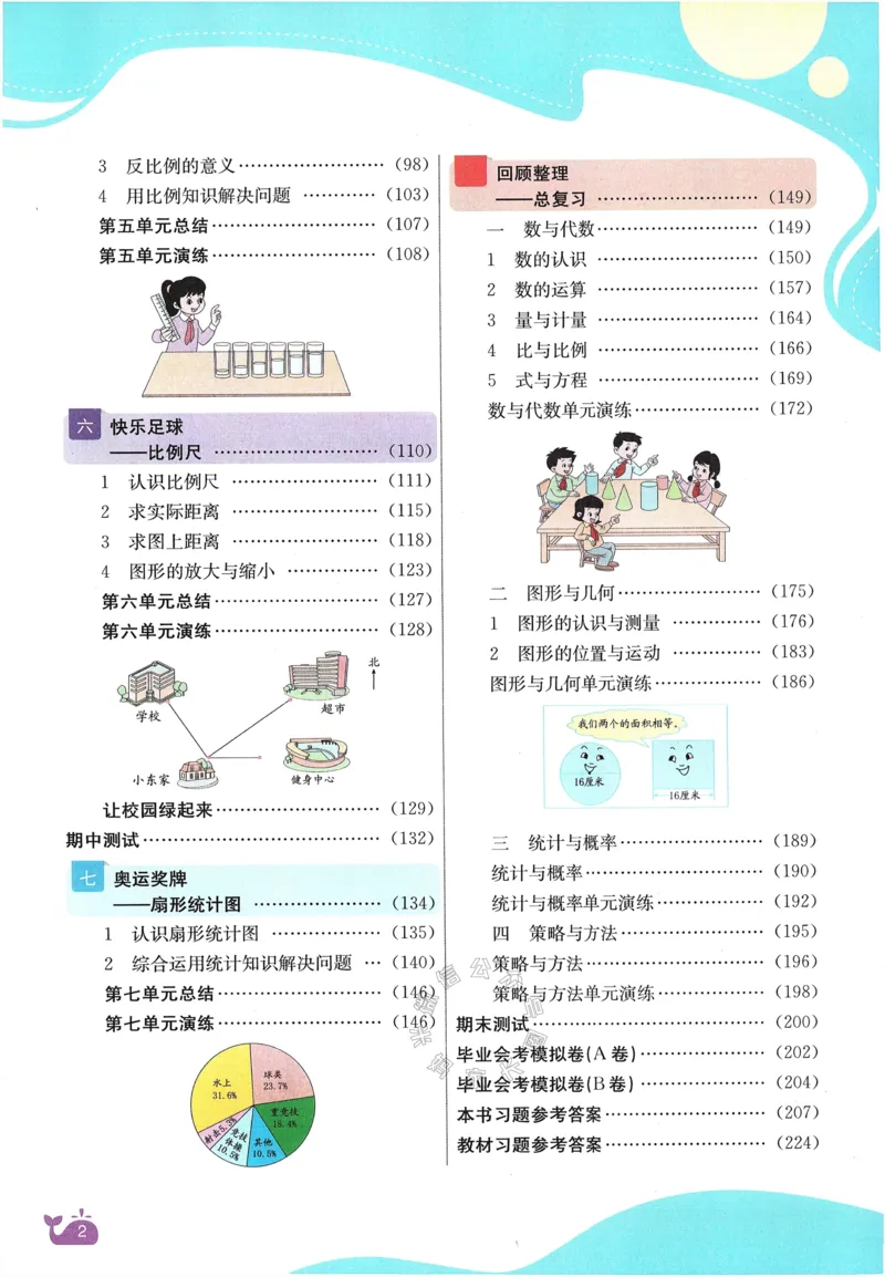 《001.24春青岛五四制数学七彩课堂五年级下册（有答案）公众号：米妈家长圈_小学1-6年级全科全套_1-6年级全科下册_五年级_其他补充资料_教辅系列_数学青岛五四制资料》第8页预览