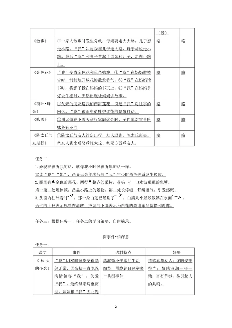 《初中语文七年级上册第2单元作业_1答案_初中全科目同步习题+精品试卷（7-9年级）_25秋初中语文《同步习题+精品试卷》_初中语文试卷7-9年级上册(1)_《优秀作业单》_七年级》第2页预览