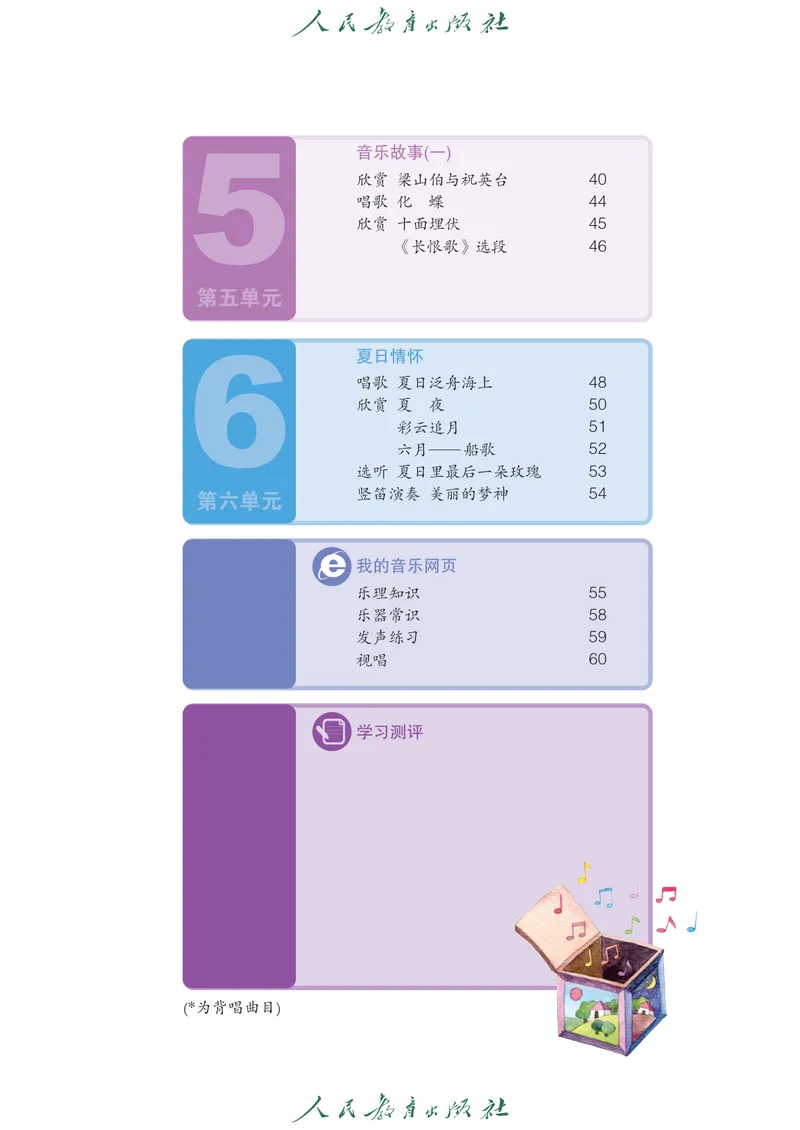 《8年级下册（五线谱）_初中音乐_人教版_8年级下册》第6页预览