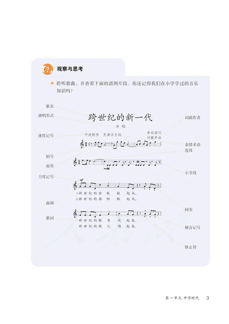 《7年级上册（五线谱）_初中音乐_人教版_7年级上册》第8页预览