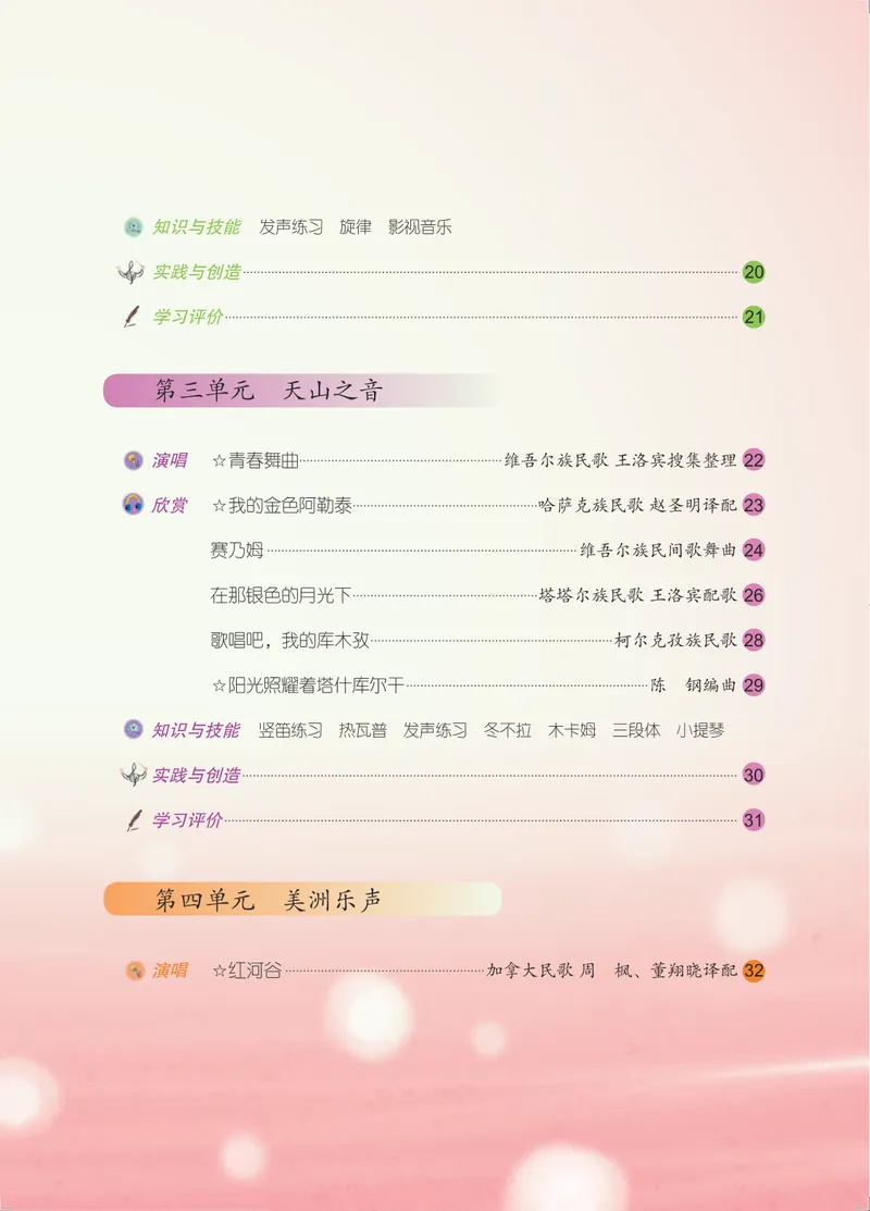 《七年级下册-五线谱_opt_初中音乐_人音版_人音版（五线谱）》第4页预览