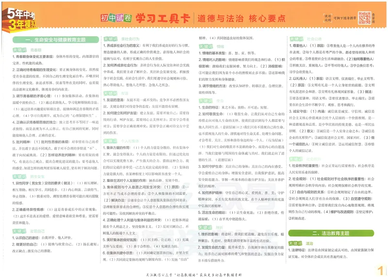 《53初中试卷9年级下册道法_初中全科目同步习题+精品试卷（7-9年级）_25秋初中道法《同步习题+精品试卷》_初中道法7-9年级上册试卷(1)_《53初中试卷》2024秋》第3页预览