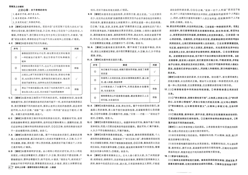 《初中上分卷-道法-7上人教版答案及上分解析_初中全科目同步习题+精品试卷（7-9年级）_25秋初中道法《同步习题+精品试卷》_初中道法7-9年级上册试卷(1)_《初中上分卷》2025秋_2025版》第8页预览