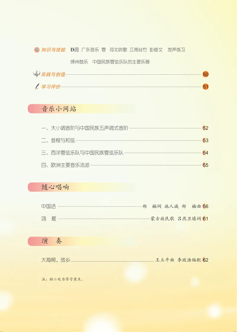 《八年级上册-五线谱_opt_初中音乐_人音版_人音版（五线谱）》第6页预览