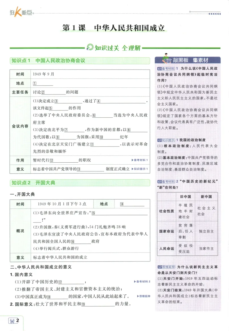 《初中必刷题-8下-历史人教版狂K重点_初中全科目同步习题+精品试卷（7-9年级）_25秋初中历史《同步习题+精品试卷》_下册_《初中必刷题》25春》第6页预览
