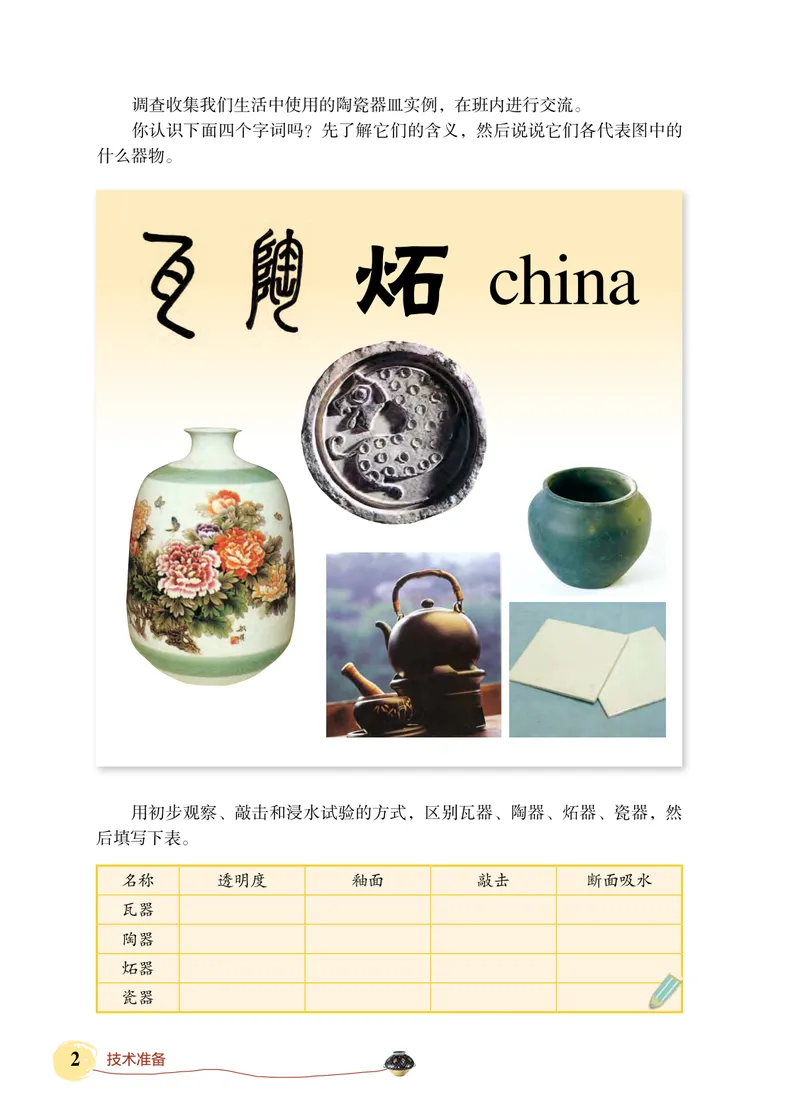 《劳动技术初中陶工_初中劳动技术_北京版》第7页预览