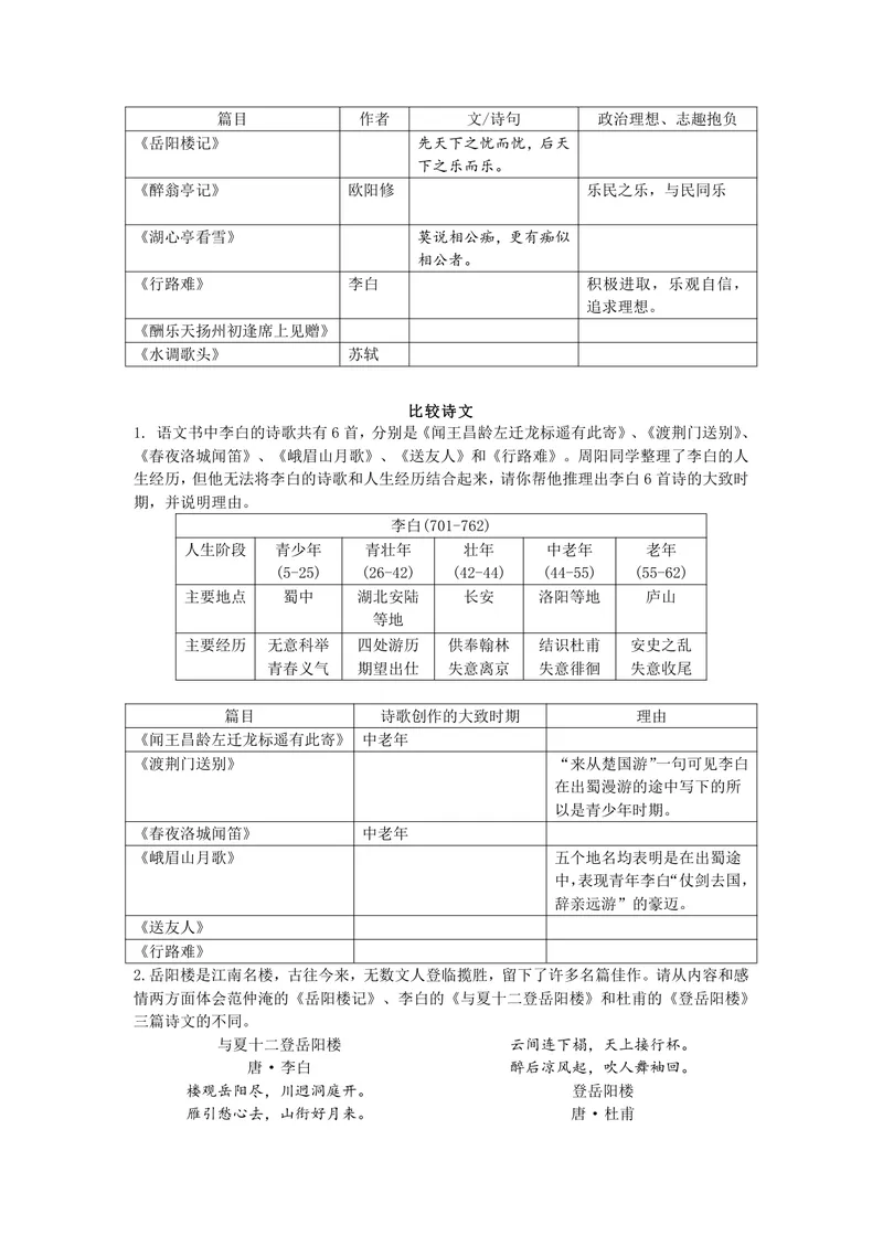 《九上第三单元作业_0作业_初中全科目同步习题+精品试卷（7-9年级）_25秋初中语文《同步习题+精品试卷》_初中语文试卷7-9年级上册(1)_《优秀作业单》_九年级》第5页预览