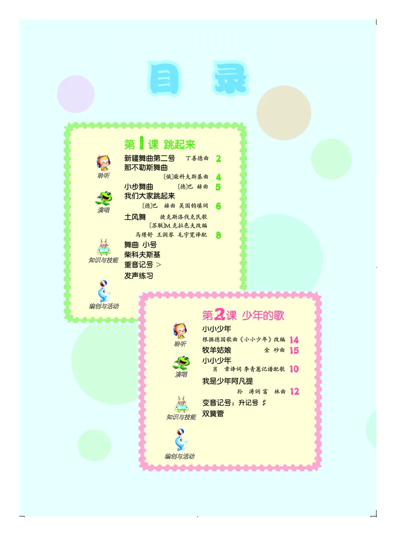 《人音版4年级音乐下册高清教材_光塔笔记小学教辅_2025秋电子课本小学科目-新教材_全部版本•小学音乐电子课本_人音版小学音乐电子课本_人音版小学音乐（五线谱）》第4页预览