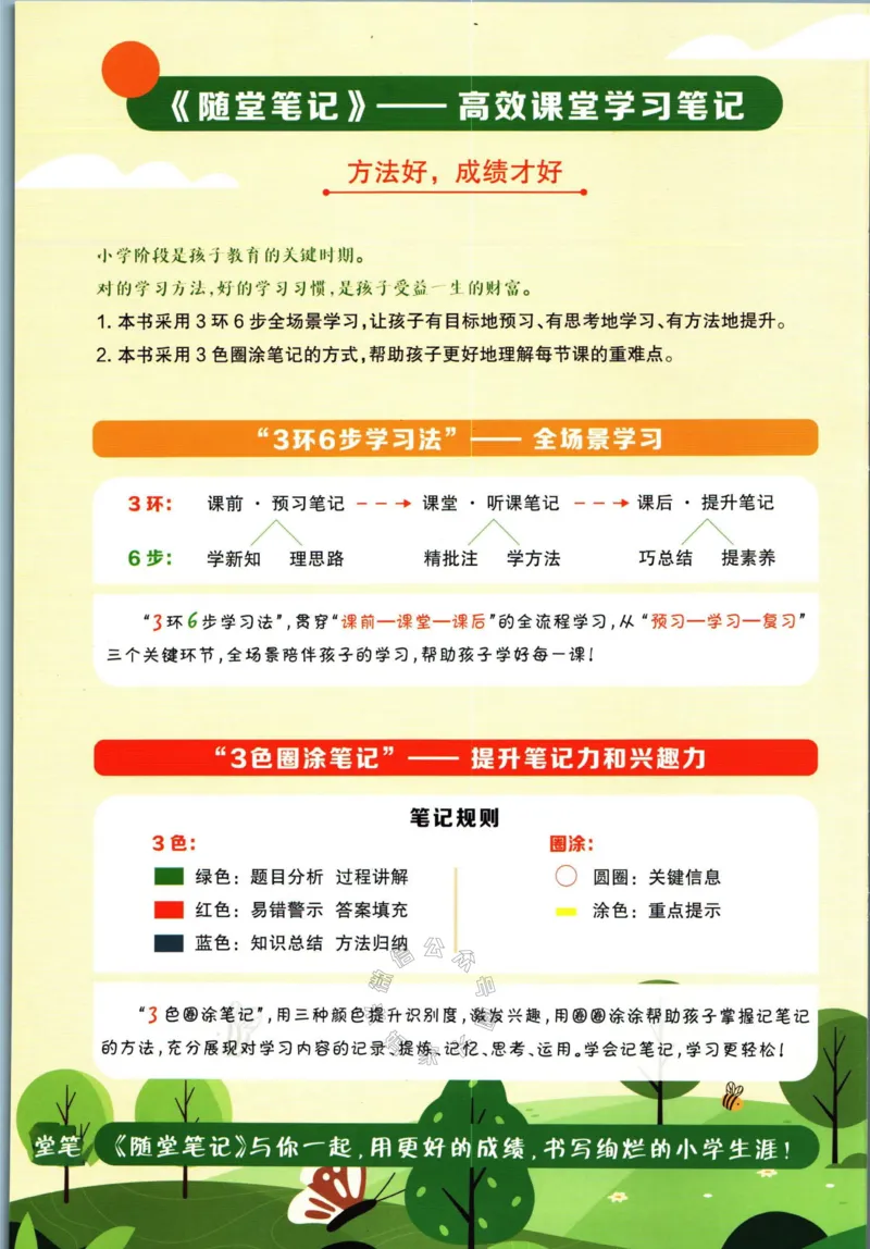 《001.数学黄冈随堂笔记三年级下册公众号：米妈家长圈_小学1-6年级全科全套_1-6年级全科下册_三年级_其他补充资料_数学通用版资料》第2页预览