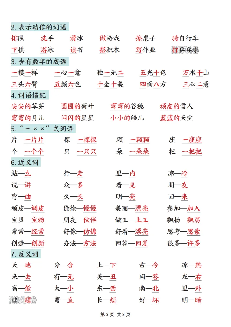 《海豚试卷一年级（上）语文期末押题高频考点汇总_赠送2026小学1-6年级资料合集(按需自取)_一年级_海豚试卷一年级（上）语文期末押题高频考点汇总》第3页预览