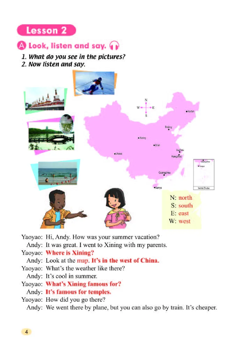 《人教版6年级英语上册高清教材_光塔笔记小学教辅_2025秋电子课本小学科目-新教材_全部版本•小学英语电子课本_人教新起点小学英语课本》第8页预览