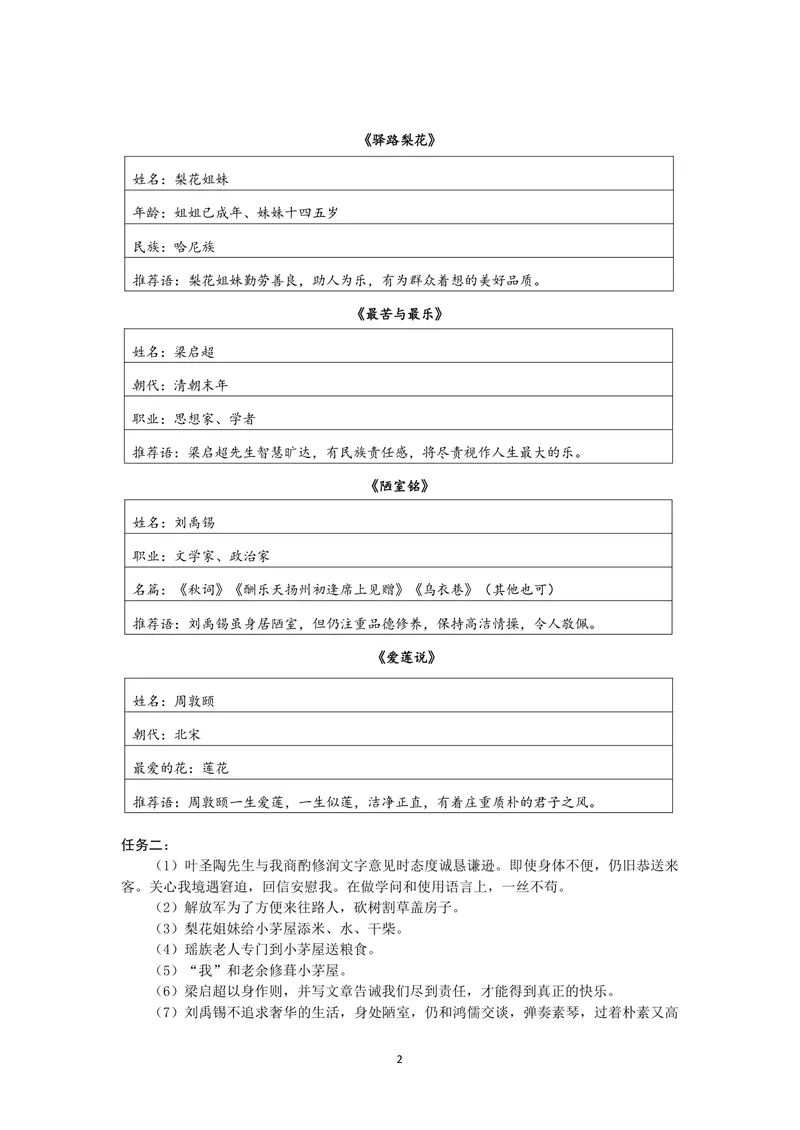 《七下第四单元作业_1答案_初中全科目同步习题+精品试卷（7-9年级）_25秋初中语文《同步习题+精品试卷》_初中语文试卷7-9年级上册(1)_《优秀作业单》_七年级》第2页预览