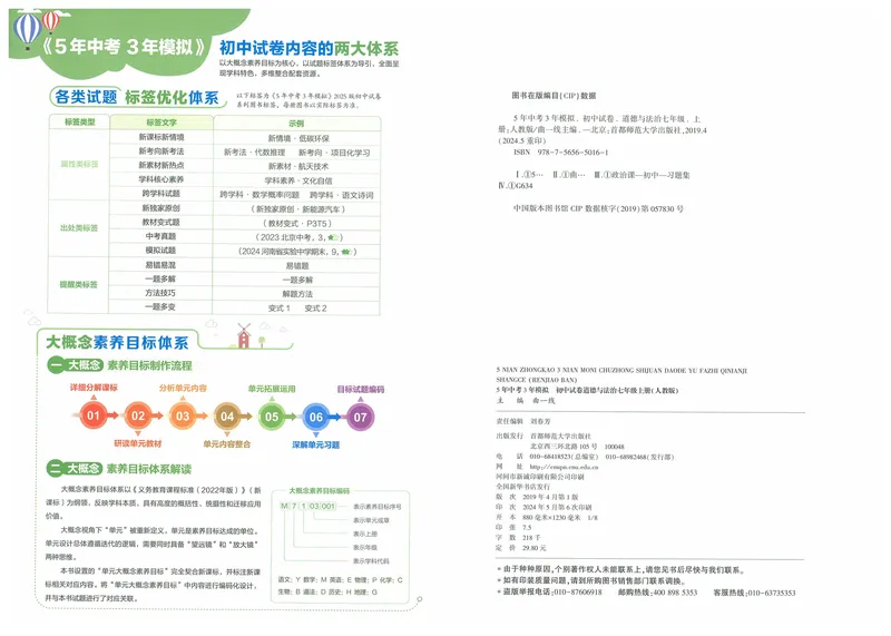 《53初中试卷7年级上册道法（2025版）_初中全科目同步习题+精品试卷（7-9年级）_25秋初中道法《同步习题+精品试卷》_初中道法7-9年级上册试卷(1)_《53初中试卷》2024秋》第2页预览