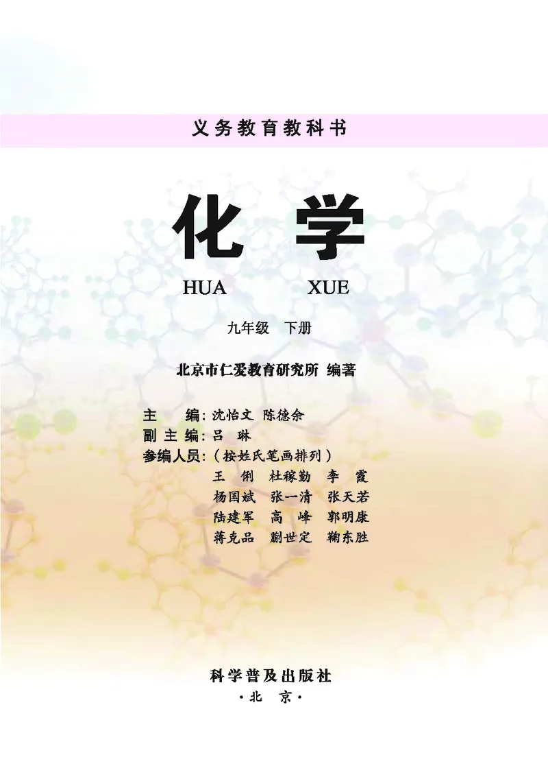 《化学教材（九年级下册）_初中化学_科普版》第2页预览