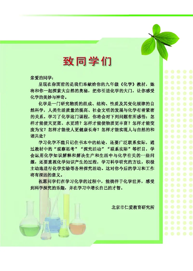 《化学教材（九年级下册）_初中化学_科普版》第4页预览