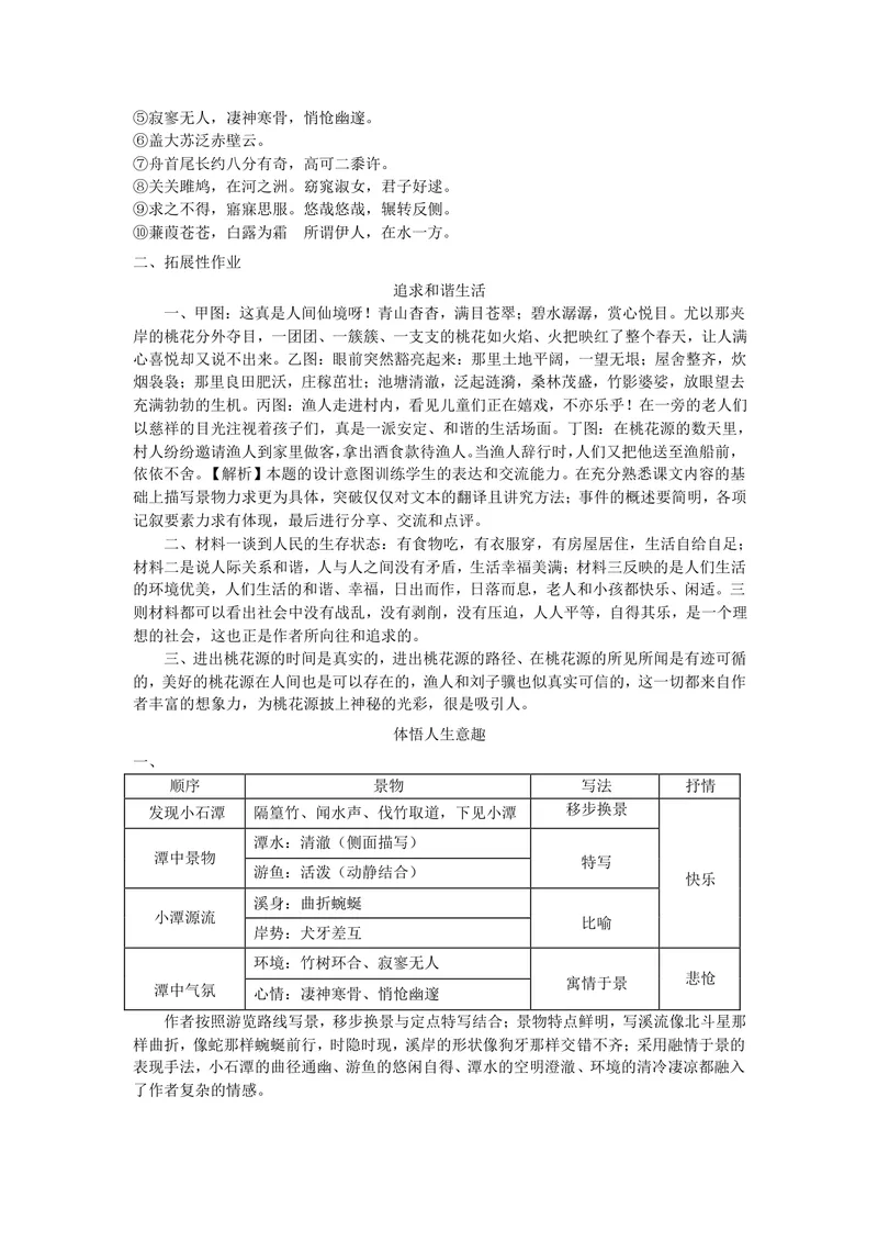 《语文八年级下册第三单元作业_1答案_初中全科目同步习题+精品试卷（7-9年级）_25秋初中语文《同步习题+精品试卷》_初中语文试卷7-9年级上册(1)_《优秀作业单》_八年级》第3页预览