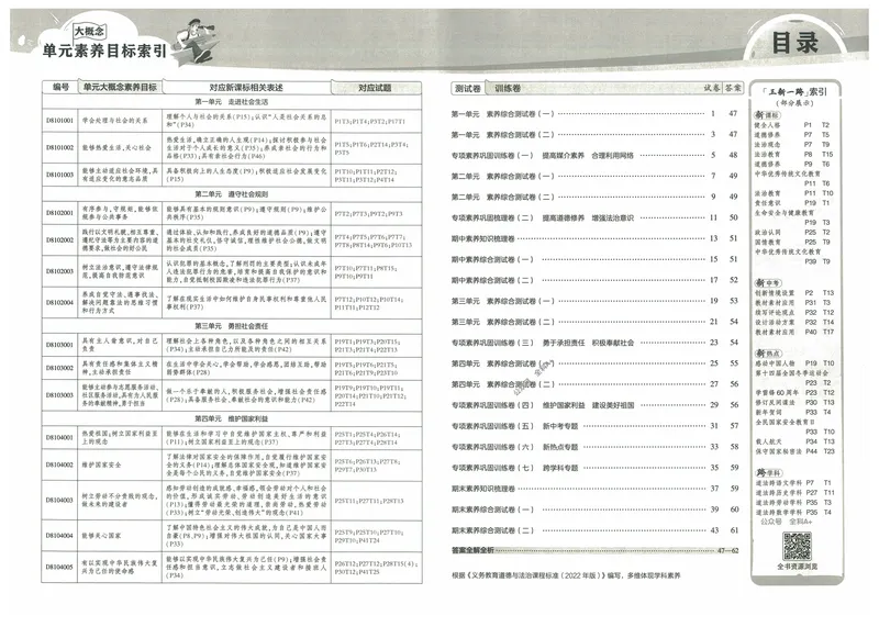 《53初中试卷8年级上册道法（2025版）_初中全科目同步习题+精品试卷（7-9年级）_25秋初中道法《同步习题+精品试卷》_初中道法7-9年级上册试卷(1)_《53初中试卷》2024秋》第7页预览