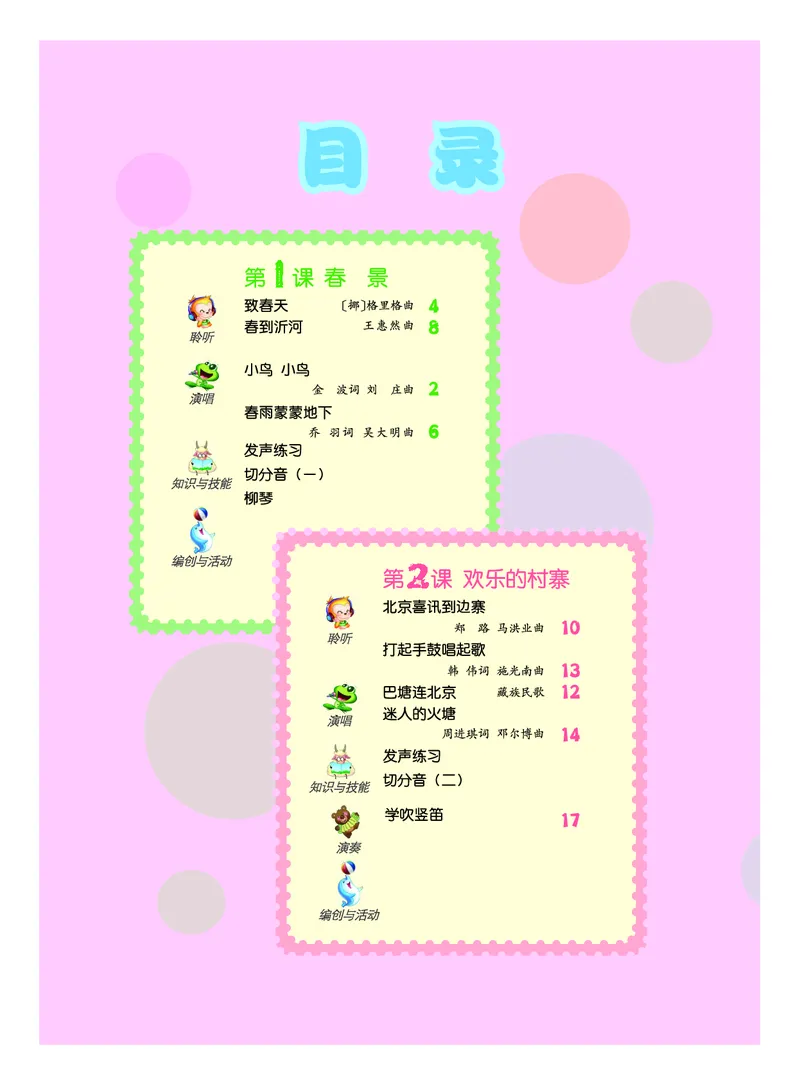 《人音版5年级音乐下册高清教材_光塔笔记小学教辅_2025秋电子课本小学科目-新教材_全部版本•小学音乐电子课本_人音版小学音乐电子课本_人音版小学音乐（五线谱）》第4页预览