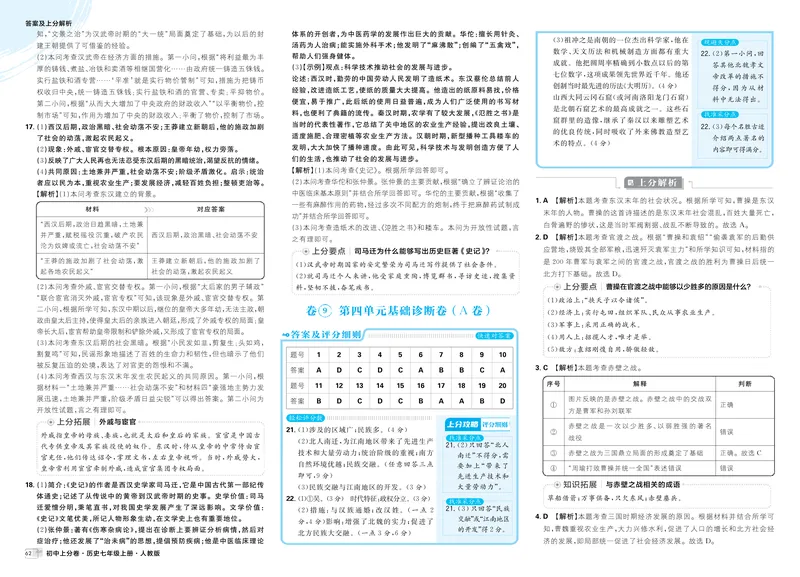 《第一部分卷7-大概念四_初中全科目同步习题+精品试卷（7-9年级）_25秋初中历史《同步习题+精品试卷》_上册_《初中上分卷》2025秋_2026版_2026《初中上分卷•历史》7上》第5页预览
