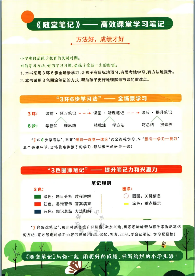 《001.数学黄冈随堂笔记一年级下册_小学1-6年级全科全套_1-6年级全科下册_一年级_其他补充资料_数学通用版资料》第2页预览