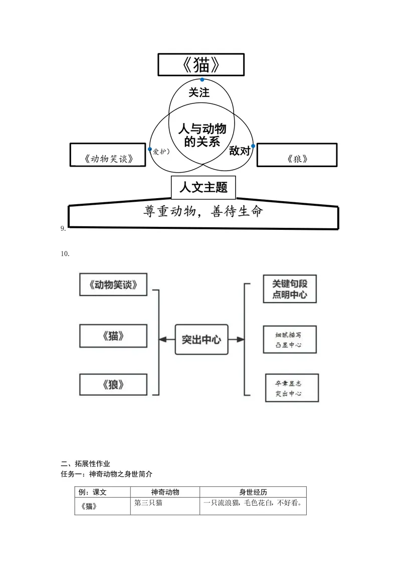 《语文七年级上册第五单元作业_1答案_初中全科目同步习题+精品试卷（7-9年级）_25秋初中语文《同步习题+精品试卷》_初中语文试卷7-9年级上册(1)_《优秀作业单》_七年级》第2页预览