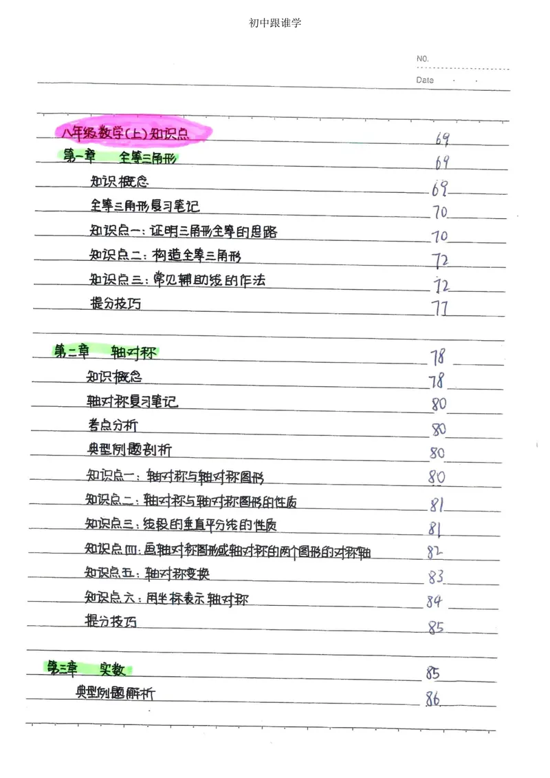 《中考数学状元笔记（232页）_清华大学《状元笔记》初中合集_清华大学状元笔记-初中文科》第6页预览