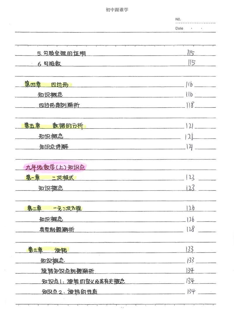 《中考数学状元笔记（232页）_清华大学《状元笔记》初中合集_清华大学状元笔记-初中文科》第9页预览