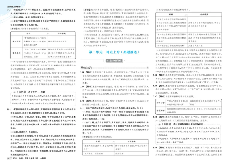 《第一部分卷1-卷6_初中全科目同步习题+精品试卷（7-9年级）_25秋初中历史《同步习题+精品试卷》_上册_《初中上分卷》2025秋_2026版_2026《初中上分卷•历史》7上》第6页预览