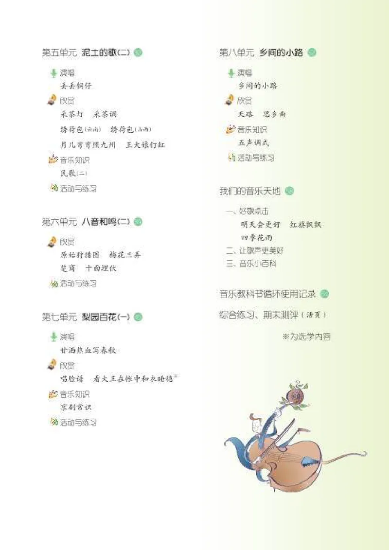 《7年级下册_初中音乐_湘艺版》第7页预览